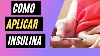 Como Aplicar Insulina  aprenda o passo a passo de como aplicar insulina na técnica de Aplicação SC [upl. by Desi642]