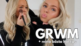 GET READY WITH ME  MINA BÄSTA HÅRTIPS [upl. by Zzabahs275]