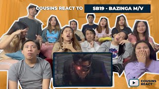 COUSINS REACT TO SB19 Bazinga Official Music Video [upl. by Jaehne329]