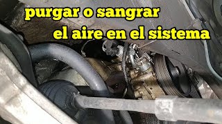 Como purgar o sangrar el aire en la dirección asistida o power steering después de reparación [upl. by Chesnut]