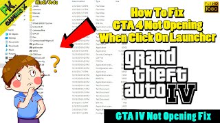 How To Fix GTA 4 Not Opening  GTA IV Not Launching Fix  GTA IV Not Open Fix When Click On Launcher [upl. by Dwan]