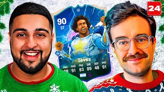 FC24 Squad Builder Showdown Advent UCL HERO TEVEZ Day 24 vs AJ3 [upl. by Petronella]