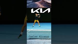 The best tips in ALCARAZ forehand Slowmo tennis alcaraz usopen [upl. by Bessy]