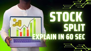 Stock Splits Explained in 60 Seconds investing101 stockmarket financialfreedom daytrading [upl. by Comstock161]