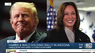 Vice President Kamala Harris to campaign at Desert Diamond Arena [upl. by Eadwina636]