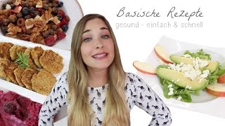 5 REZEPTE für eine BASENÜBERSCHÜSSIGE ERNÄHRUNG  GESUND EINFACH amp SCHNELL  VERLOSUNG [upl. by Allemat]