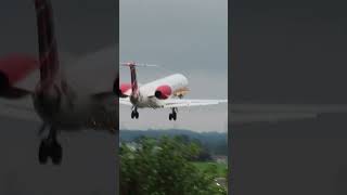 Loganair Landing at Newcastle Airport ncl aviation [upl. by Annaliese731]