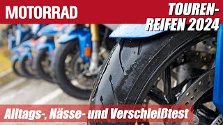 MotorradTourenreifen 2024 Umfassender Test unter Alltags Nässe und Verschleißbedingungen [upl. by Patrich328]