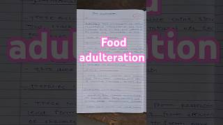 Food adulteration foodadulteration notes adulteration exam [upl. by Heron]