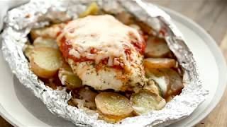 Chicken Parmesan Foil Packets with Veggies [upl. by Murial77]