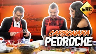 Cristina Pedroche y Dabiz Muñoz cocinan la quotCarbonara Pedrochequot  El Hormiguero [upl. by Maidie324]