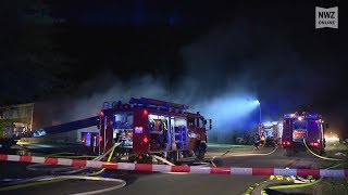 Lagerhalle mit Düngemittel in Flammen [upl. by Wiersma]