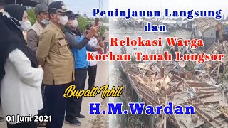 Peninjauan Bencana Tanah Longsor oleh Bupati INHIL  di Rw02 Lorong Perigi KelKuala Enok [upl. by Naples]