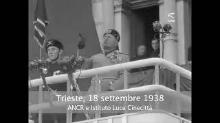 Il discorso di Mussolini a Trieste del 18 settembre 1938 [upl. by Katrine]