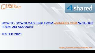 Download file from 4sharedcom without buy premium account  Working on 2023  FREE in description [upl. by Glennis]