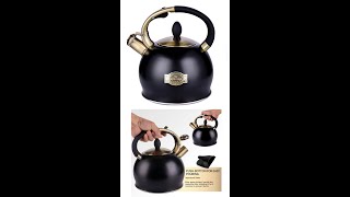 SUSTEAS Stove Top Whistling Tea Kettle  Best Whistling Tea Kettle  Le Creuset Tea Kettle [upl. by Leahpar]