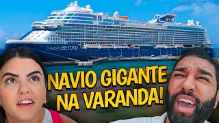 UM NAVIO GIGANTE PAROU NA NOSSA VARANDA [upl. by Remmus551]