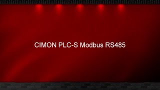 CIMON PLCS Modbus RS485 Tutorial Video [upl. by Simonetta]