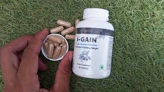 Ayuvya iGain unboxing  Best Weight Gainer  iGain Review [upl. by Aitnuahs]