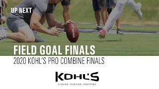 2020 Pro Combine  Field Goal Competition Finals  Kohls Kicking Camps [upl. by Siesser]