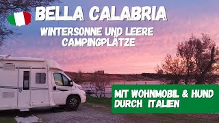 Wintersonne in Kalabrien 🇮🇹 leere Campingplätze  Italien mit Wohnmobil amp Hund [upl. by Quackenbush]