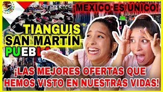 TIANGUIS SAN MARTÍN TEXMELUCAN PUEBLA🇲🇽 reaction ¡LAS GANAS DE ESTAR EN MEXICO ES YA IRRESISTIBLE😭 [upl. by Newg136]