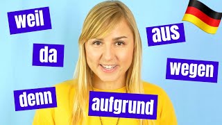 Wie formt man Kausalsätze und Adverbiale um Deutsche Grammatik B1 B2 [upl. by Lamok]