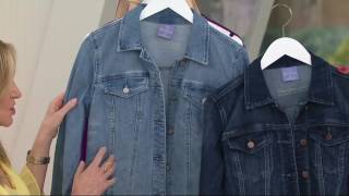 Hot in Hollywood Denim Jacket on QVC [upl. by Anelad]