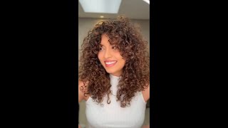 CurlSpecialist jhonyveiga crafted these divine curls kissed by a gorgeous Brunette hue [upl. by Relyhcs757]