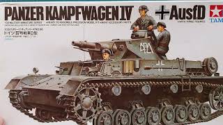 Tamiya 135 Panzerkampfwagen IV Ausf D  Kit Review [upl. by Bock]