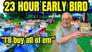 I SHOWED UP WAY TOO EARLY TO THIS GARAGE SALE [upl. by Ignacius]