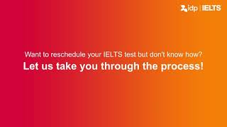 How to reschedule your IELTS test A step by step process [upl. by Josefa]