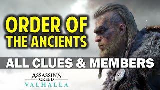 Assassin’s Creed Valhalla All Order of the Ancients Locations Order Clues amp Members Locations [upl. by Ashleigh293]