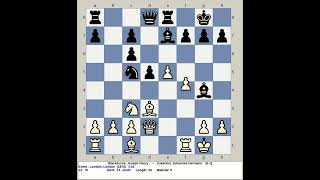 Blackburne Joseph Henry vs Zukertort Johannes Hermann  London Chess 1876 England [upl. by Willette]