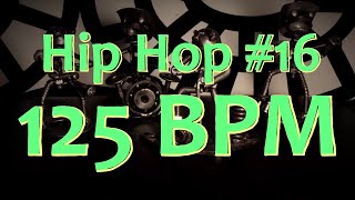 125 BPM  Hip Hop 16  44 Drum Beat  Drum Track [upl. by Yelekreb747]