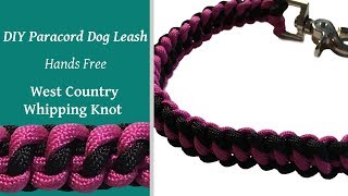 DIY Paracord Dog Tab Leash West Country Whipping Knot [upl. by Sethrida]