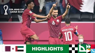 Qatar v United Arab Emirates  FIFA Arab Cup Qatar 2021  Match Highlights [upl. by Gensler]