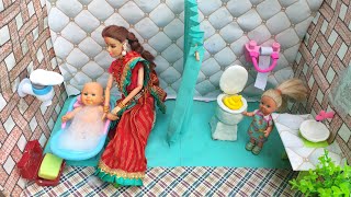 Barbie Doll All Day Routine In Indian VillagePinky Ki Kahani Part 409Barbie Ki Hindi Kahani [upl. by Kcirddet]