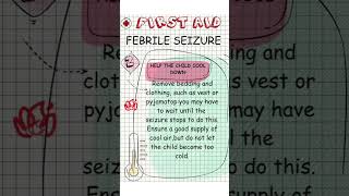 First Aid  Febrile Seizure education childcare [upl. by Damle]