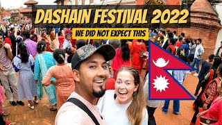 EPIC Dashain Festival 2022 in NEPAL 🇳🇵  Celebrating NEPALs Biggest Festival in Bhaktapur 🇳🇵 [upl. by Navac]