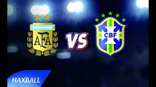 🇦🇷 🆚🇧🇷 FIFA World Cup 2018  Real Soccer HaxBall [upl. by Greenwald]