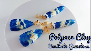 HOW TO MAKE GEMSTONES OUT OF CLAY  BENITOITE  LOVICRAFT [upl. by Aicsila]