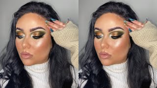 KHAKI  GOLD CUT CREASE  BPERFECT x MAKEUP WITH JAH CLIENTELE PALETTE TUTORIAL [upl. by Hnao10]