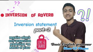 Inversion statement one short classBasic English grammarsiamulhaque8002 [upl. by Ines]