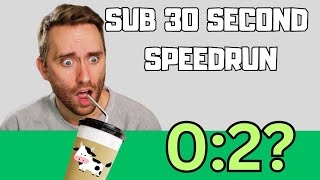 ATRIOC COFFEE COW WORLD FIRST SUB 30 SPEEDRUN WR [upl. by Galer]