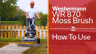 How To Use  Westermann Honda Moss Brush WR870 [upl. by Ebarta]