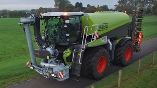 Claas Xerion 4000 Saddle Trac mit Kaweco Aufbaufass und Gülletechnik [upl. by Aesoh]