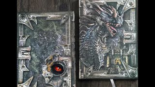 3D Evil Dragon Embossed Notebook Vintage Journal Handcrafted Unboxing [upl. by Ennaitsirk768]