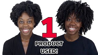 EASY 4C Twist Out  No Heat Natural Hairstyle Using One Product [upl. by Talya]