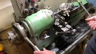 Shop Quickie 7  Making Nylatron Bearings on Wade Turret Lathe [upl. by Annayek257]